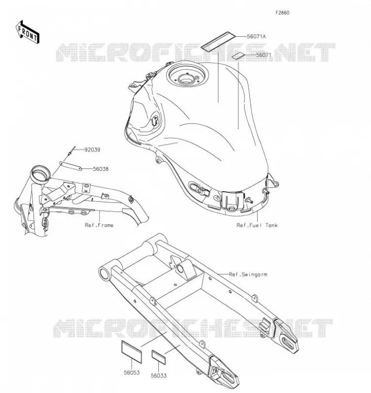 LABEL Kawasaki MOTOS 900 2019 Z900  ZR900DKF