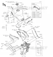 RESERVOIR CARBURANT pour Kawasaki Z1000SX 2019