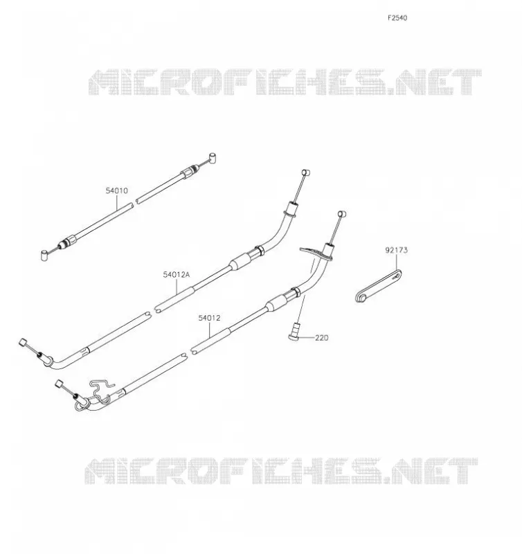 CABLES Kawasaki MOTOS 1000 2019 NINJA H2 SX  ZX1002AKF