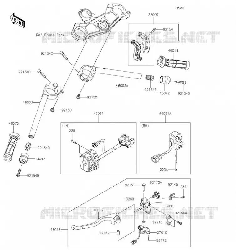 GUIDON Kawasaki MOTOS 1000 2019 NINJA ZX-10R  ZX1002EKFA