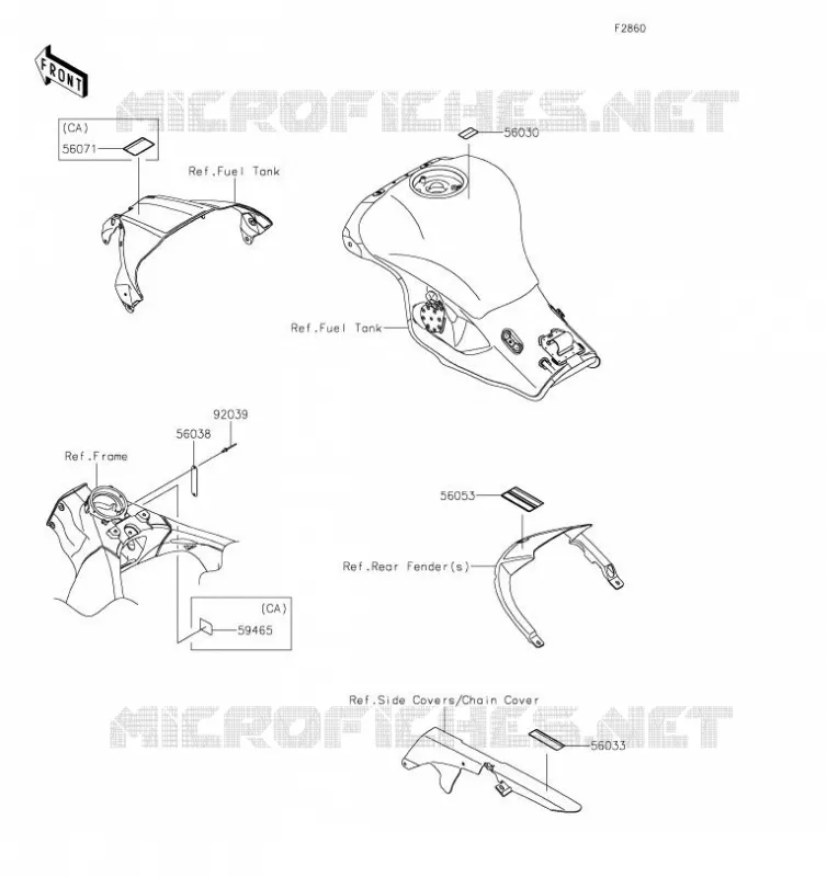 LABEL Kawasaki MOTOS 1000 2019 NINJA ZX-10R  ZX1002FKFA