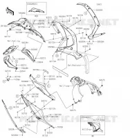 CARENAGE INFERIEUR pour Kawasaki NINJA ZX-10R SE 2019