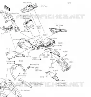 GARDE BOUE ARRI&Egrave;RE pour Kawasaki NINJA ZX-10R SE 2019