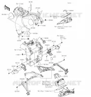 PIECE DE CADRE (COUVERTURE) pour Kawasaki NINJA ZX-10R SE 2019