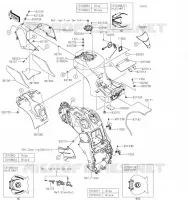 RESERVOIR CARBURANT pour Kawasaki ZZR1400 ABS 2019