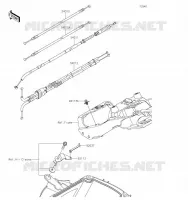 CABLES pour Kawasaki NINJA ZX-6R 2019