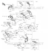 CARENAGE INFERIEUR pour Kawasaki NINJA ZX-6R 2019