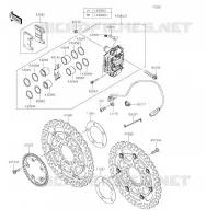 FREIN AVANT pour Kawasaki NINJA ZX-6R 2019