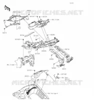 GARDE BOUE ARRI&Egrave;RE pour Kawasaki NINJA ZX-6R 2019