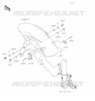 GARDE BOUE AVANT pour Kawasaki NINJA ZX-6R 2019