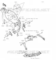 PIECE DE CADRE (COUVERTURE) pour Kawasaki NINJA ZX-6R 2019