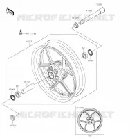 ROUE AVANT pour Kawasaki NINJA ZX-6R 2019