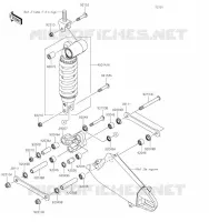 SUSPENSION/AMORTISSEUR pour Kawasaki NINJA ZX-6R 2019