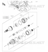 ARBRE DE TRANSMISSION(ARRI&Egrave;RE) pour Kawasaki MULE PRO-DXT 2019