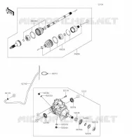 ARBRE DE TRANSMISSION AVANT pour Kawasaki MULE PRO-DXT 2019