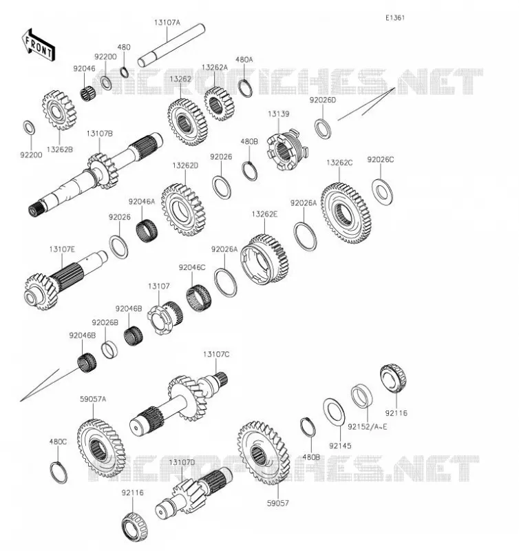 TRANSMISSION Kawasaki SSV 1000 2019 MULE PRO-DX  KAF1000EKF