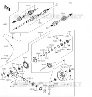 ARBRE DE TRANSMISSION AVANT pour Kawasaki MULE SX 2019