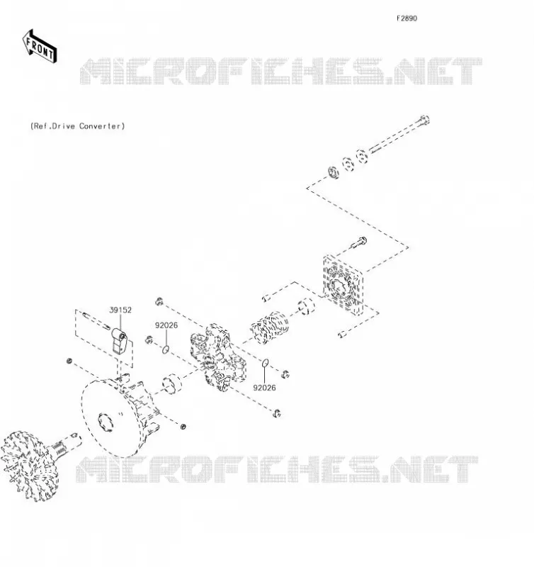 PIECE EN OPTION(MOTEUR) Kawasaki SSV 400 2019 MULE SX  KAF400HKF
