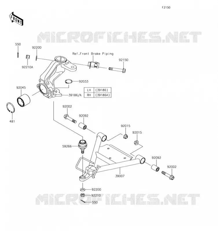 SUSPENSION Kawasaki SSV 400 2019 MULE SX  KAF400NKF