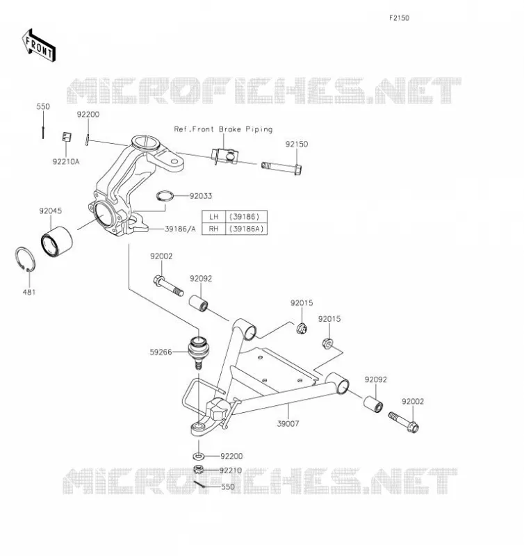 SUSPENSION Kawasaki SSV 400 2019 MULE SX  KAF400PKF