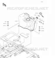 RESERVOIR CARBURANT pour Kawasaki MULE SX 2019