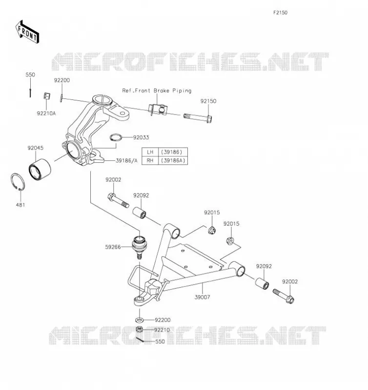 SUSPENSION Kawasaki SSV 400 2019 MULE SX  KAF400TKS