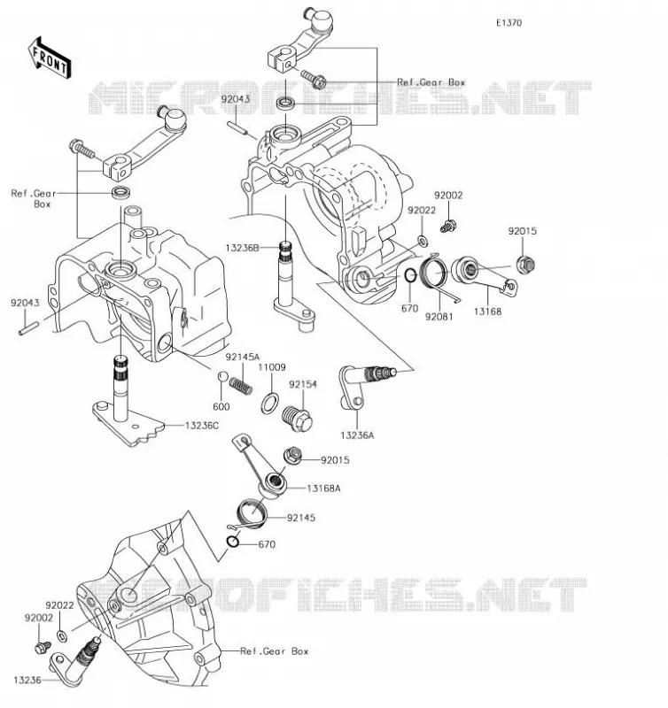 SELECTEUR Kawasaki SSV 620 2019 MULE 4010 4X4  KAF620MKF