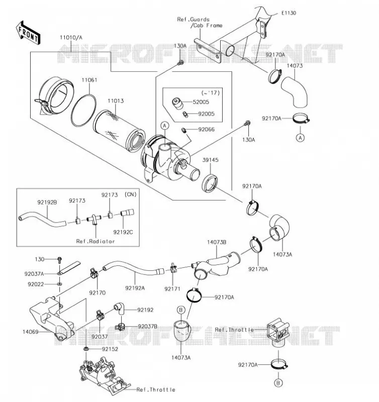 FILTRE A AIR Kawasaki SSV 620 2019 MULE 4010 TRANS 4X4  KAF620RKF