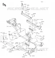 CACHE LAT&Eacute;RAL/GARDE CHAINE pour Kawasaki MULE 4000 TRANS 2019