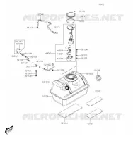RESERVOIR CARBURANT pour Kawasaki MULE PRO-MX 2019