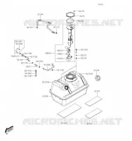 RESERVOIR CARBURANT pour Kawasaki MULE PRO-MX 2019