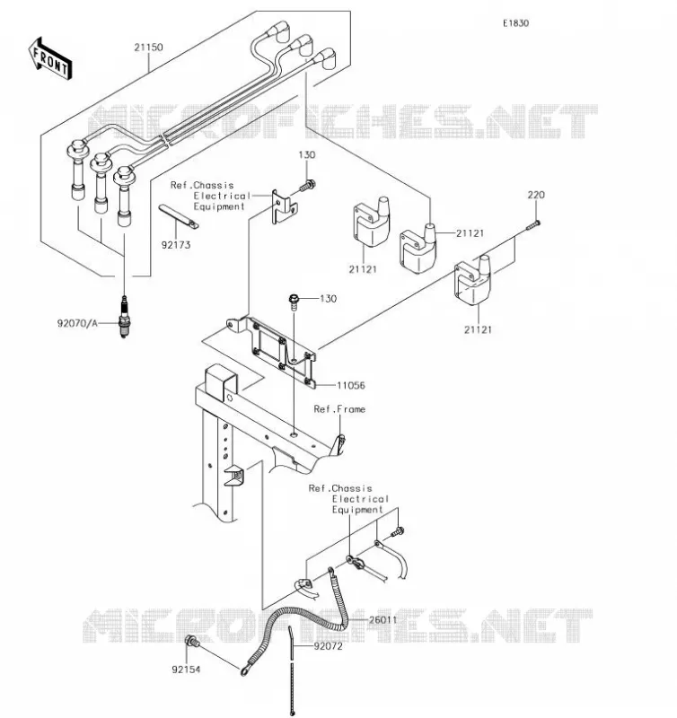 SYSTEME D&acute;ALLUMAGE Kawasaki SSV 820 2019 MULE PRO-FXT EPS  KAF820BKF