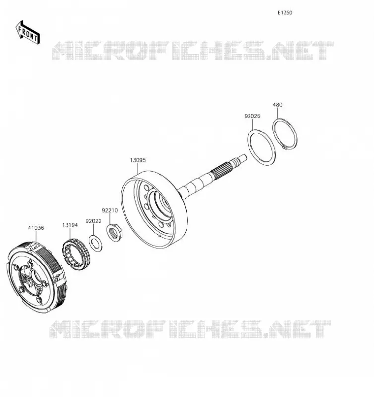 EMBRAYAGE Kawasaki SSV 800 2019 TERYX  KRF800GKF