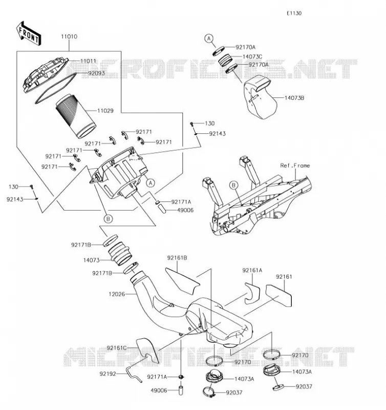 FILTRE A AIR Kawasaki SSV 800 2019 TERYX 4  KRT800GKF