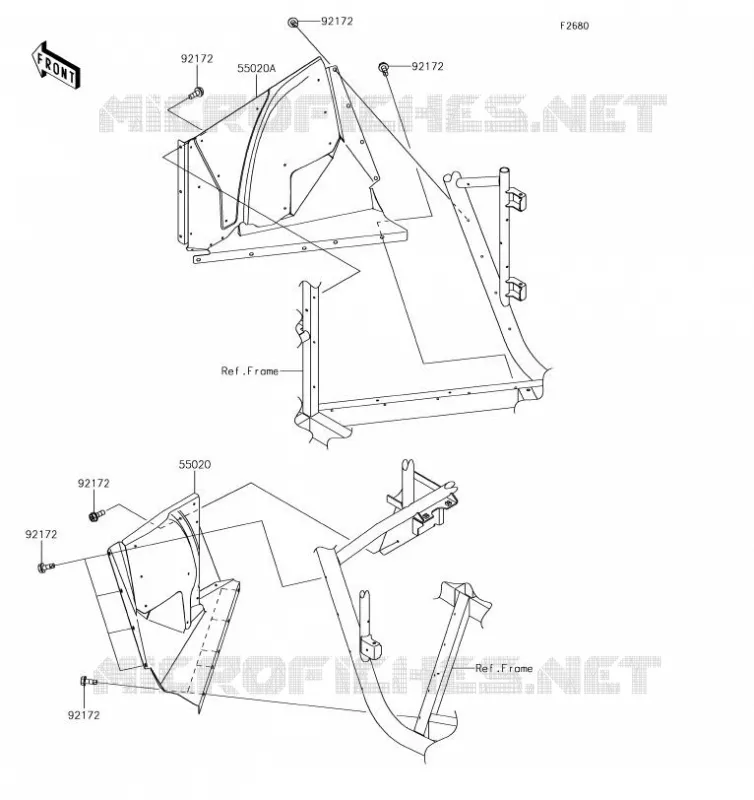 PROTECTION(S) Kawasaki SSV 800 2019 TERYX 4  KRT800GKFA