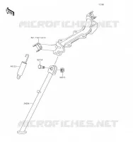 BEQUILLES pour Kawasaki KLX110L 2019