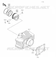 CYLINDRE/PISTON pour Kawasaki KLX110L 2019