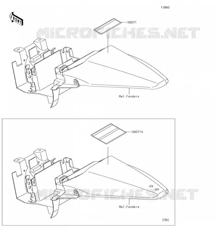 LABEL Kawasaki TOUT-TERRAIN 110 2019 KLX110L  KLX110DKF