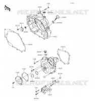 COUVERCLES MOTEUR pour Kawasaki KLX140 2019