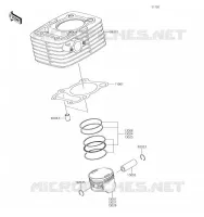 CYLINDRE/PISTON pour Kawasaki KLX140 2019