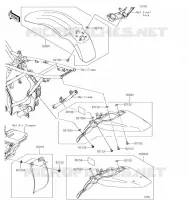 GARDE BOUE pour Kawasaki KLX140 2019