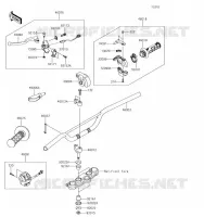 GUIDON pour Kawasaki KLX140 2019