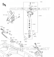 MAITRE CYLINDRE ARRI&Egrave;RE pour Kawasaki KLX140 2019
