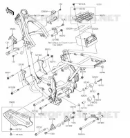 PIECE DE CADRE (COUVERTURE) pour Kawasaki KLX140 2019