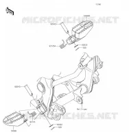 REPOSE PIED pour Kawasaki KLX140 2019