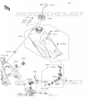RESERVOIR CARBURANT pour Kawasaki KLX140 2019