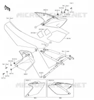 CACHE LAT&Eacute;RAL pour Kawasaki KLX450R 2019