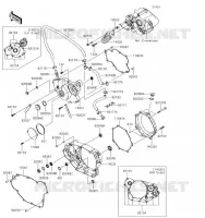 COUVERCLES MOTEUR pour Kawasaki KLX450R 2019