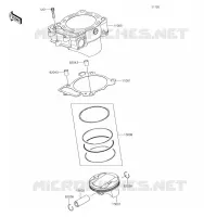 CYLINDRE/PISTON pour Kawasaki KLX450R 2019