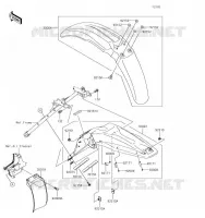GARDE BOUE pour Kawasaki KLX450R 2019